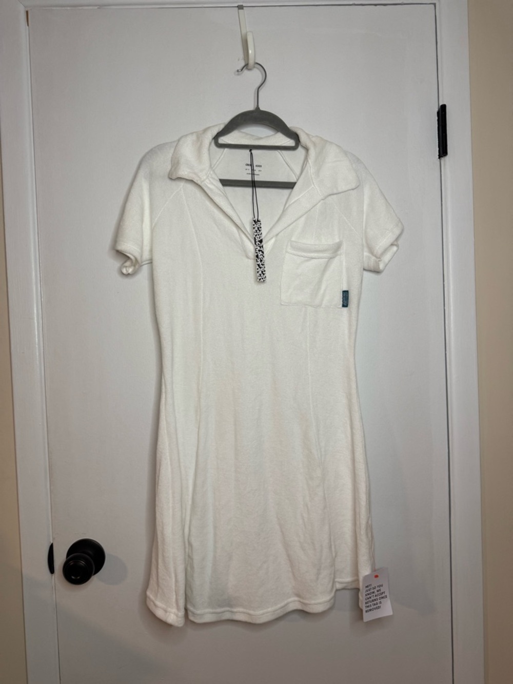 ASOS‎ White Terry Polo Dress